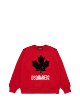 DSQUARED2 Felpa Dsquared D2S922U Slouch Fit Rosso Rosso